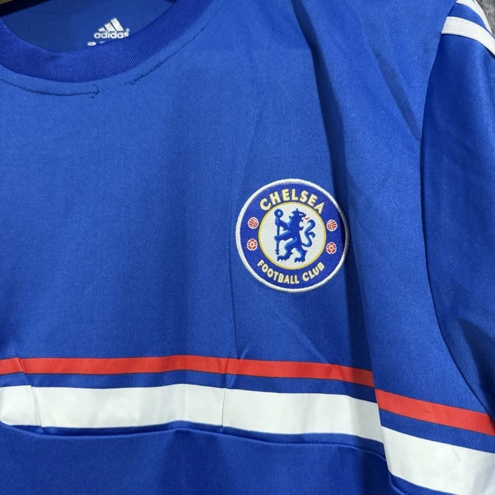 adidas‎ chelsea jersey Short Sleeve Blue Clima Cool Team Patch XL